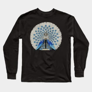 Peacock Skeleton Long Sleeve T-Shirt